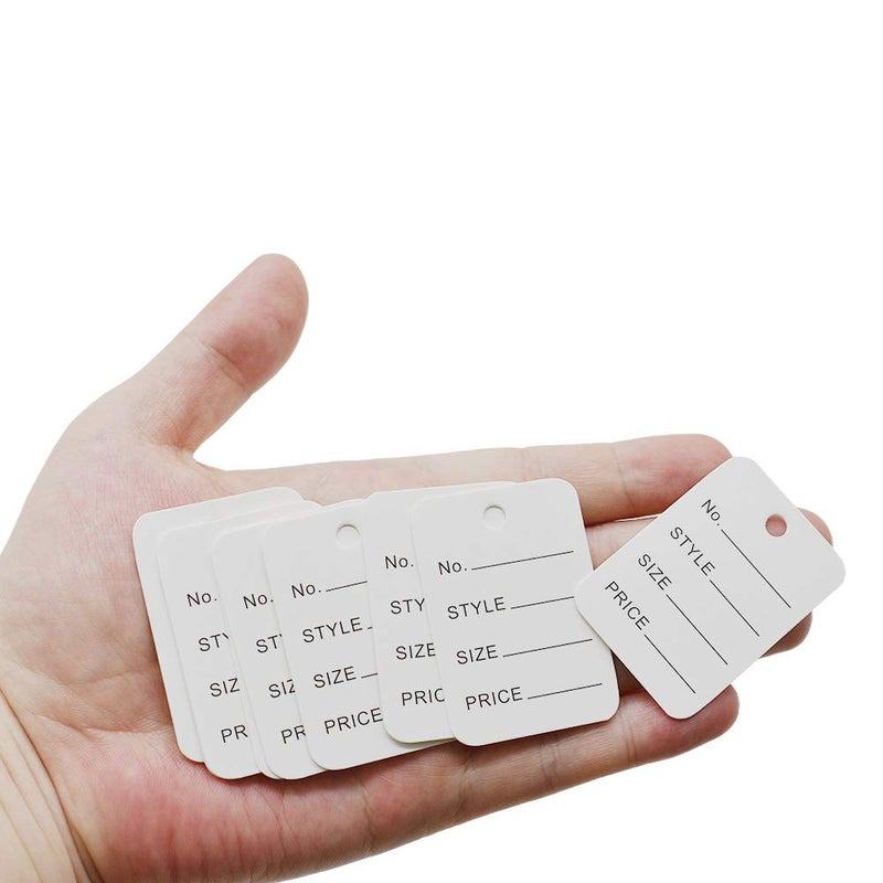 Renashed 1000Pcs Price Tags 1.94" X 1.38" Merchandise Marking Tags for Clothing Price Labels Clothing Tag Perforated Price Coupon - Image 4